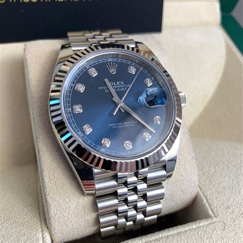 rolex datejust 41 blue price